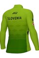 ALÉ Langarm Fahrradtrikot für den Winter - SLOVENIAN FEDERATION PRIME 2024 - Grün