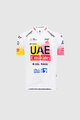 PISSEI Kurzarm Fahrradtrikot - UAE TEAM EMIRATES REPLICA - GIRO + TOUR 24 JR - Weiß/Rosa/Gelb