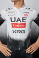 PISSEI Kurzarm Fahrradtrikot - UAE TEAM EMIRATES 2025 REPLICA - Weiß/Schwarz