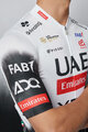 PISSEI Kurzarm Fahrradtrikot - UAE TEAM EMIRATES 2025 REPLICA - Weiß/Schwarz