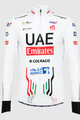 PISSEI Langarm Fahrradtrikot für den Winter - UAE TEAM EMIRATES 2024 - Weiß