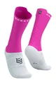 COMPRESSPORT Klassische Fahrradsocken - PRO RACING V4.0 BIKE - Weiß/Rosa