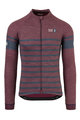 AGU Langarm Fahrradtrikot für den Winter - SIX6 MERINO WINTER - Blau/bordeaux