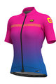 ALÉ Kurzarm Fahrradtrikot - FADE LADY - Blau/Rosa