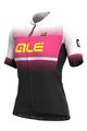 ALÉ Kurzarm Fahrradtrikot - BLEND LADY - Schwarz/Weiß/Rosa