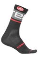 CASTELLI Klassische Fahrradsocken - FREE KIT 13 - Hellblau/Schwarz/Grau