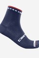 CASTELLI Klassische Fahrradsocken - ROSSO CORSA PRO 9 - Blau