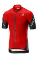 CASTELLI Kurzarm Fahrradtrikot - ENTRATA 3.0 - Rot/Schwarz