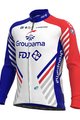 ALÉ Langarm Fahrradtrikot für den Winter - GROUPAMA FDJ 20 WNT - Rot/Weiß/Blau