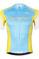 BONAVELO Kurzarm Radtrikot und Shorts - ASTANA - Gelb/Blau/Schwarz