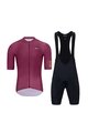 HOLOKOLO Kurzarm Radtrikot und Shorts - Set - bordeaux/Schwarz