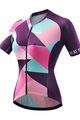 MONTON Kurzarm Fahrradtrikot - COLOURED GLAZE LADY - Lila/Rosa