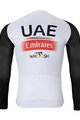 BONAVELO Langarm Fahrradtrikot für den Winter - UAE 2024 WINTER - Weiß/Schwarz/Rot
