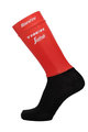 SANTINI Klassische Fahrradsocken - TREK 2018 AERO - Schwarz/Rot