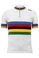 SANTINI Kurzarm Fahrradtrikot - UCI EROICA - Weiß/Regenbogen