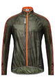 SANTINI Winddichte Fahrradjacke - FINE WINDBREAKER - Orange/Grün