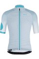 SANTINI Kurzarm Fahrradtrikot - KARMA MILLE - Hellblau/Weiß