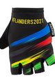 SANTINI Fingerlose Fahrradhandschuhe - UCI WC FLANDERS 2021 - Regenbogen/Schwarz